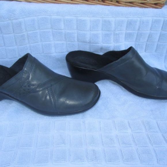 Clark's Bendables Mule Leather shoes 11M - Picture 3 of 10